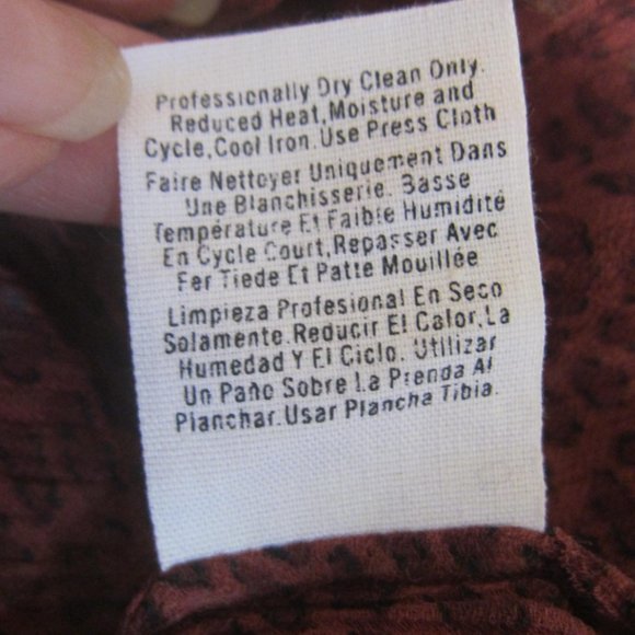 DKNY BLOUSE - LEOPARD PRINT - SIZE 4 - Picture 8 of 8